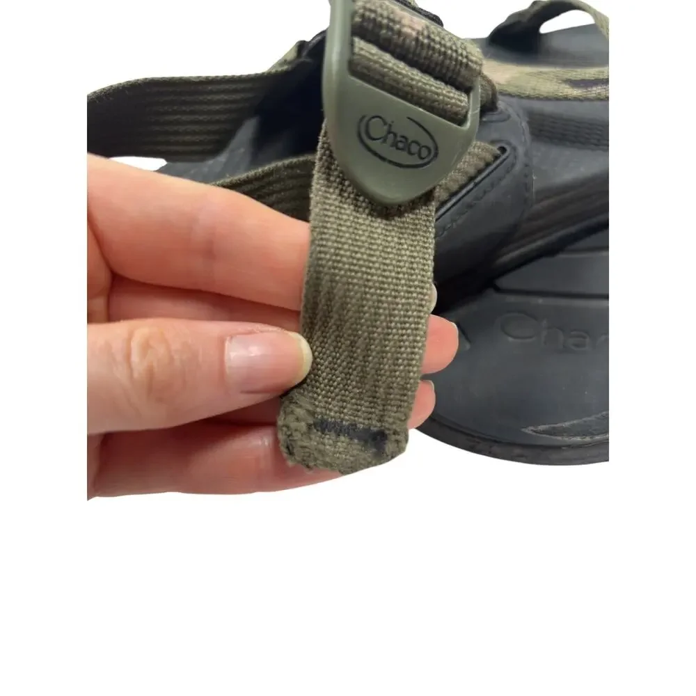 Chaco Z/1 Classic Sandals Mens 12 Green Camo Adjustable Straps